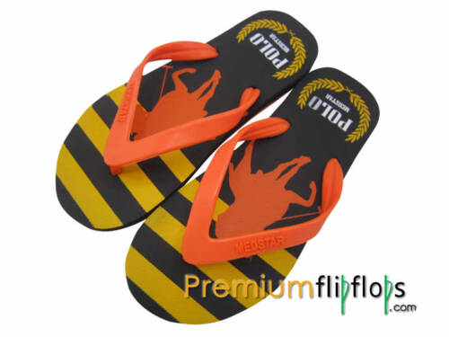 gents polo horse golf flip flops