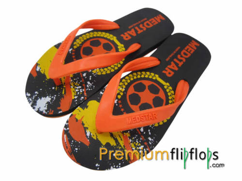 men splash color flip flops